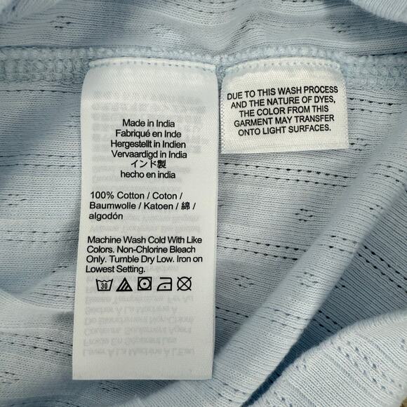 NWT Madewell Pointelle Notch Neck Tee Size L - Picture 4 of 5